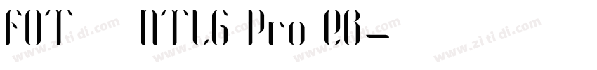 FOT ロダンNTLG Pro EB字体转换